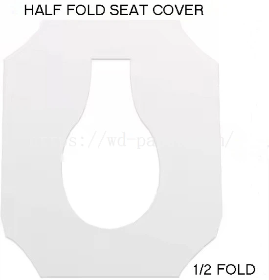 5-1 2 fold disposable toilet seat covers in store