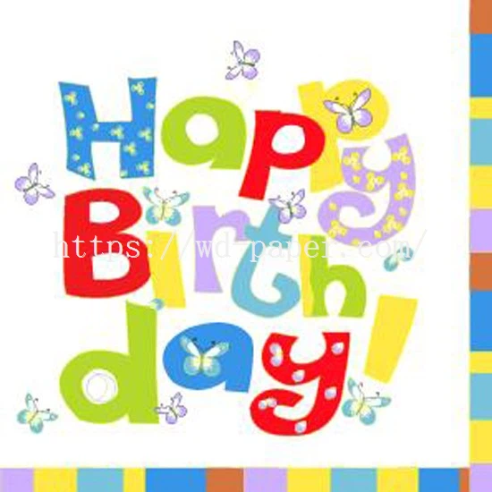 3-birthday serviettes
