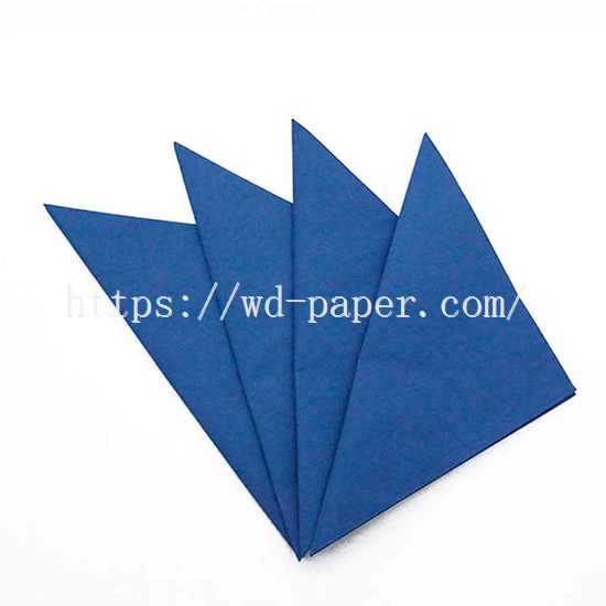 blue cocktail napkins