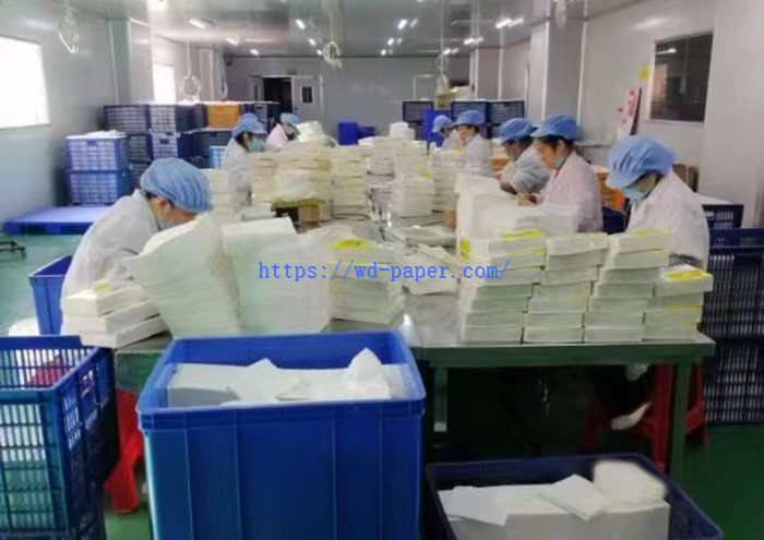 Easter paper napkin packing workshop Easter paper napkin packing workshop