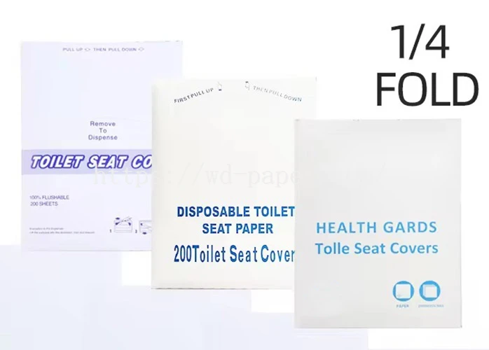 1/4 fold toilet seat covers
