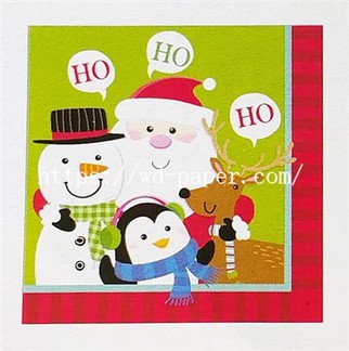 Christmas Print Paper Napkins