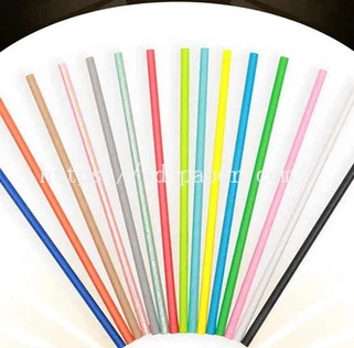 Solid Color Paper Straws