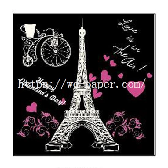 2-valentine beverage napkins
